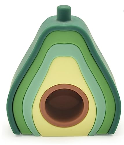 Silicone Nesting Avocado Stacking Toy