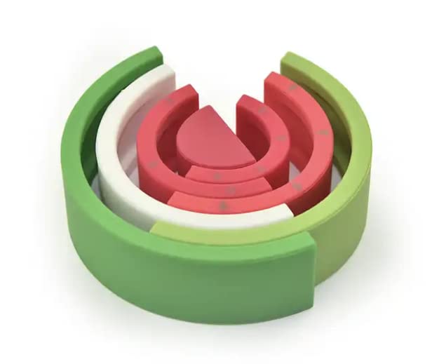 Silicone Nesting Watermelon Stacking Toy