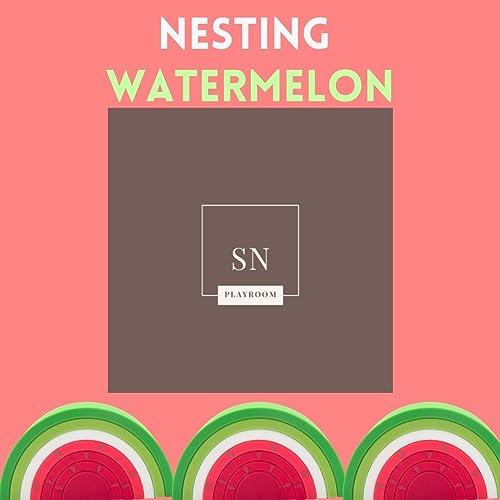 Silicone Nesting Watermelon Stacking Toy