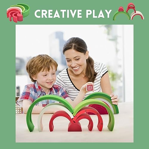 Silicone Nesting Watermelon Stacking Toy